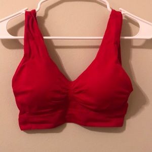 Stretchable Red Sports Bra: Size XL
